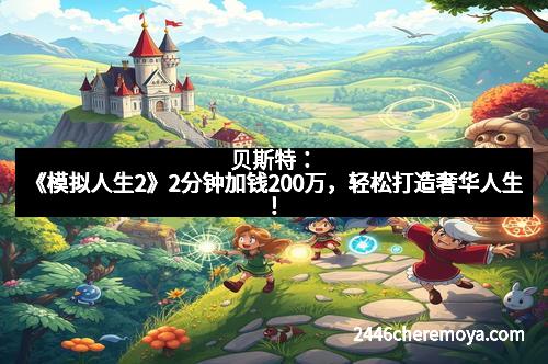贝斯特：《模拟人生2》2分钟加钱200万，轻松打造奢华人生！